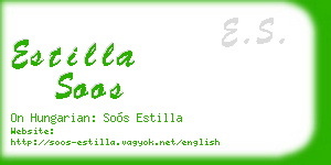 estilla soos business card