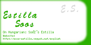 estilla soos business card